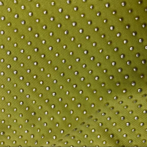 VALERIE STEVENS Women’s Green Studded Top Size Large Short Sleeves Cowl Neck - Picture 8 of 8